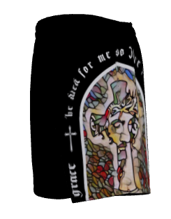 Jesus Glass Window Mesh Shorts